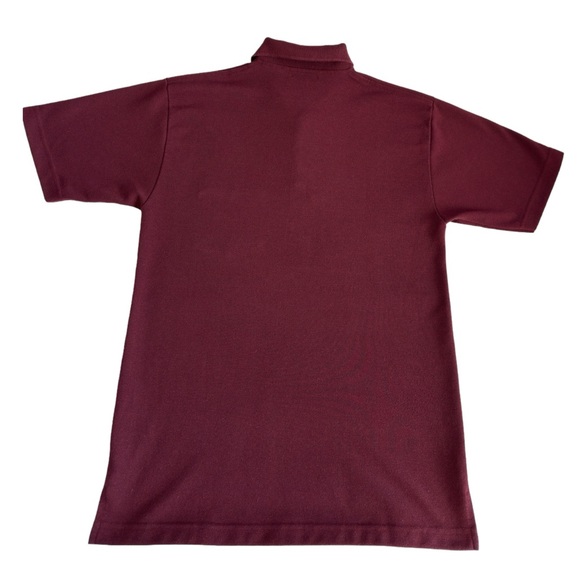 Burberry London Men's House Check Pattern Collar Polo Shirt Maroon Size M - Picture 2 of 7